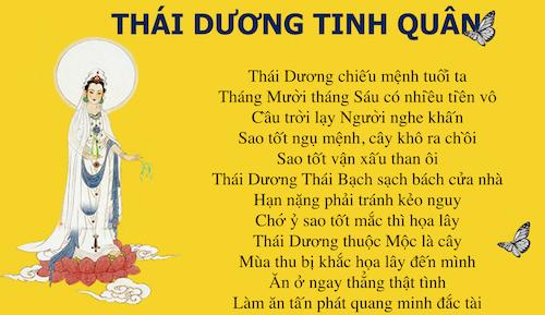 Tìm hiểu về ý nghĩa sao Thái Dương tọa thủ các cung